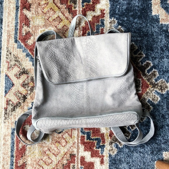 ASOS Leather Embossed Backpack - Picture 2 of 5